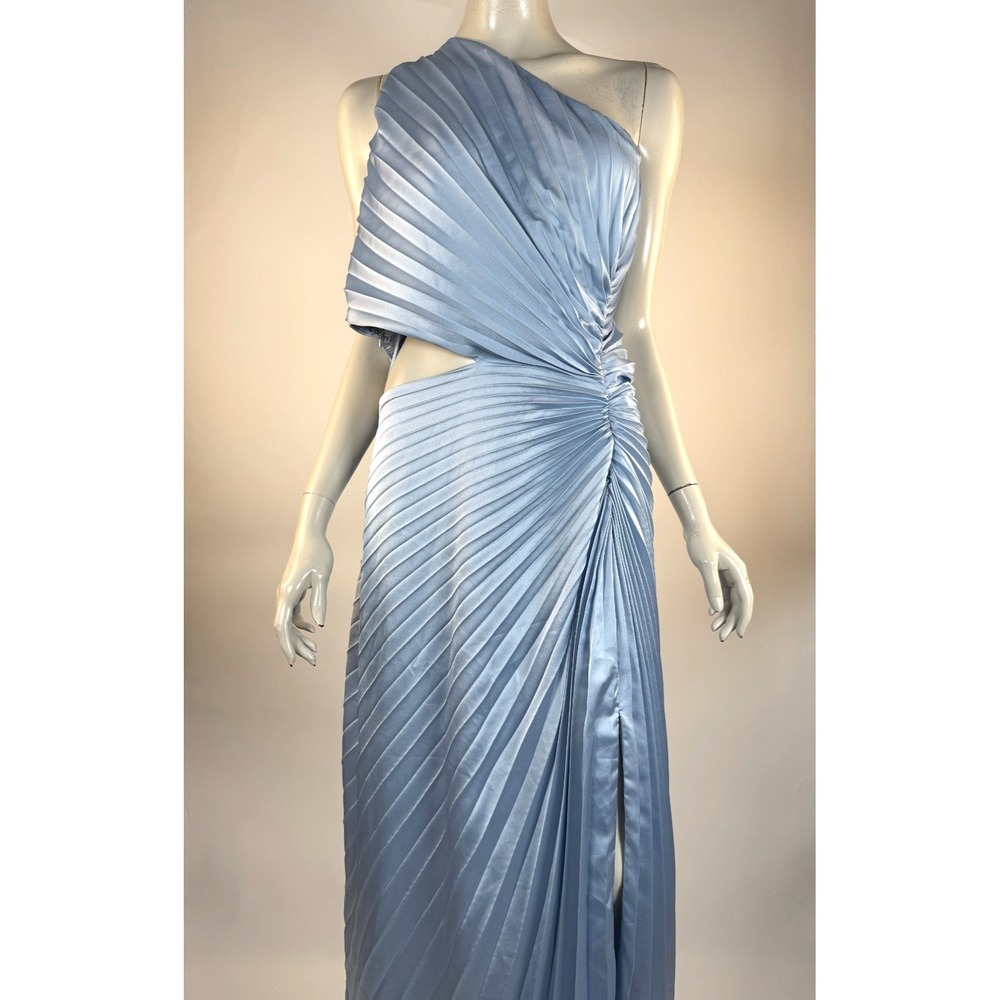 Abercrombie Fitch Giselle Pleated OneShoulder Cutout Maxi Dress Women XXLP NWT - Picture 11 of 13